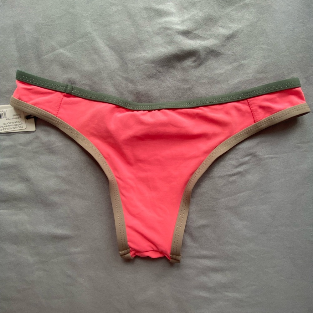 Electric Pink  Madewell X Tavik Bikini Bottoms XS - Picture 3 of 7
